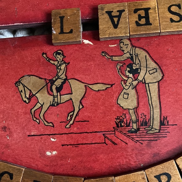 Vintage educational counting and lettering circle board - Picture 4 of 4